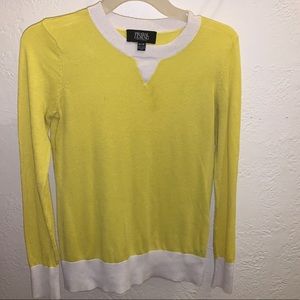 💚Yellow & white PRABALGURUNG for target sweater